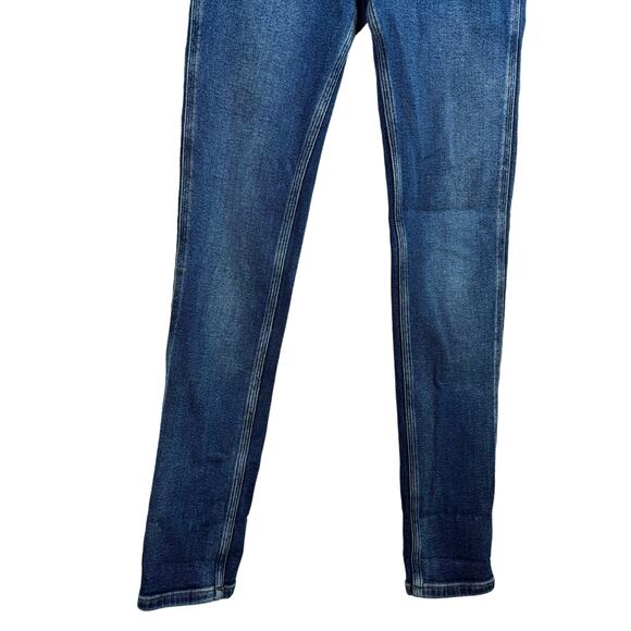 Free People Medium Wash Mid Rise Soft Stretch Classic Preppy Skinny Jeans 24 - Picture 10 of 11